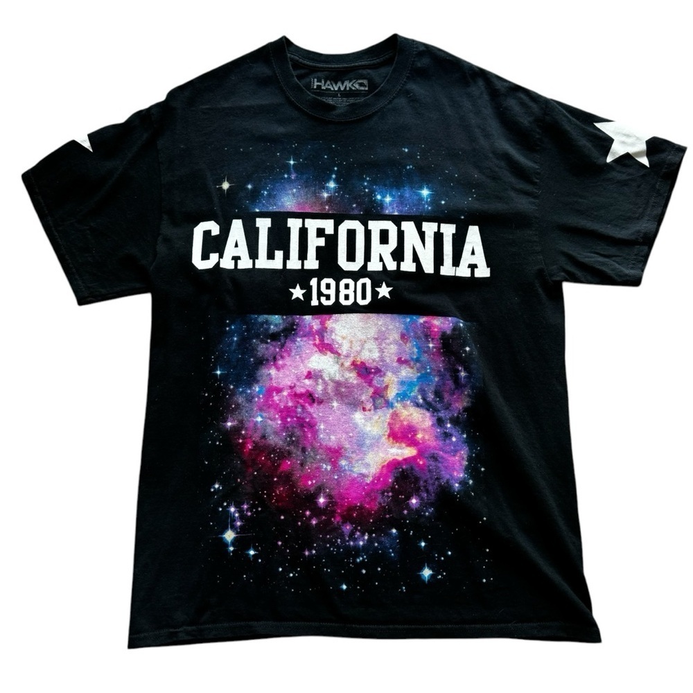 Retro Men's Tony Hawk " California 1980 " Large Galaxy T-Shirt